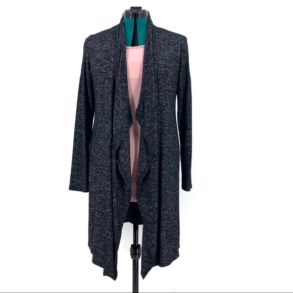 Prospect BLVD Duster Length Marled Cowl Neck Cardigan, Large - Picture 1 of 16
